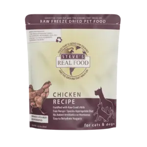 Raw Freeze Dried Pet Food Chicken recipe