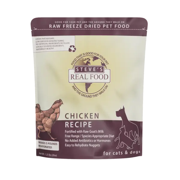Raw Freeze Dried Pet Food Chicken recipe