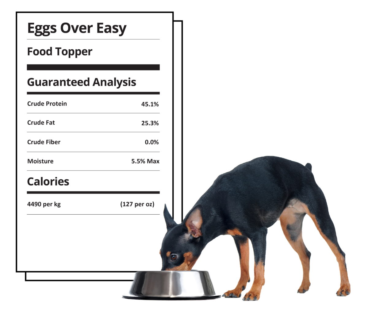 Eggs Over Easy nutrition label