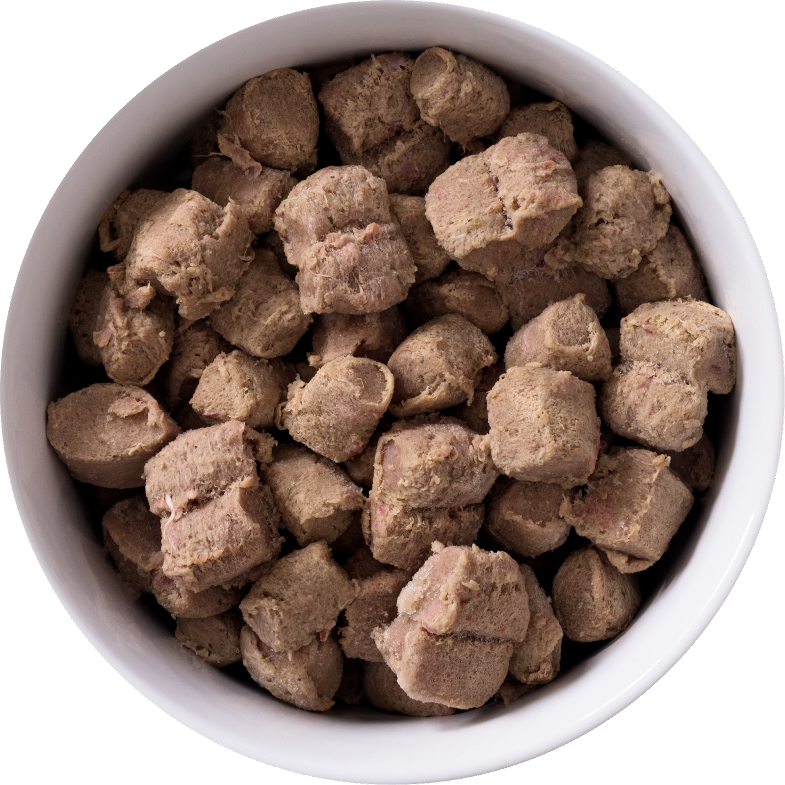 FROZEN bowl of beef raw food