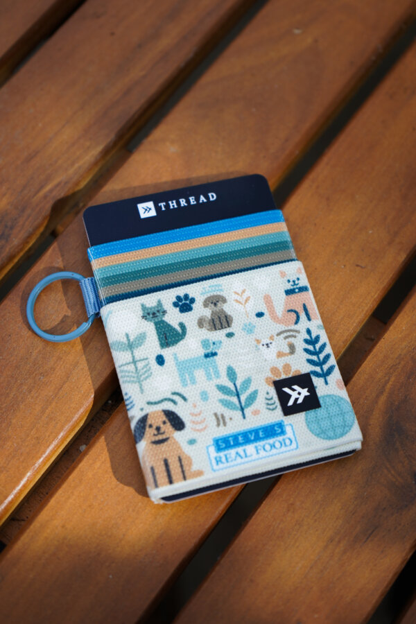 wallet on wood table